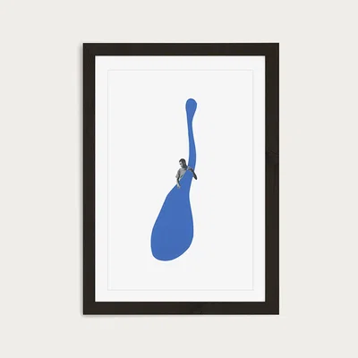 Bombinate.com The Blues Art Print Black Frame