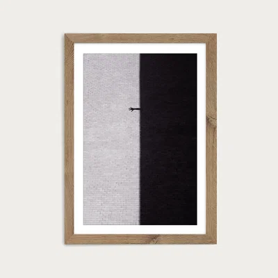 Bombinate.com Reach Out Art Print Oak Frame