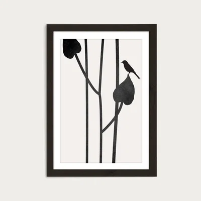 Bombinate.com Beauty Of Silence Art Print Black Frame
