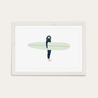 Bombinate.com Mer Art Print White Frame