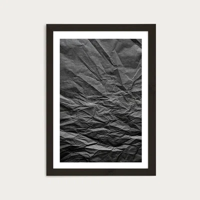 Bombinate.com Black Paper Landscape Art Print Black Frame