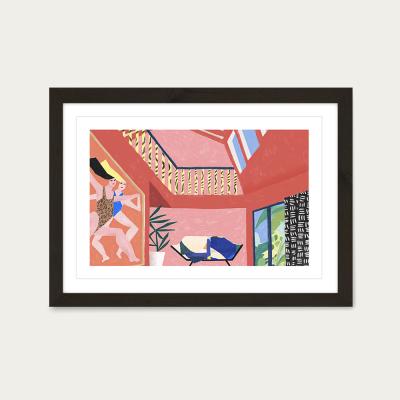 Bombinate.com Flat Flat Art Print Black Frame