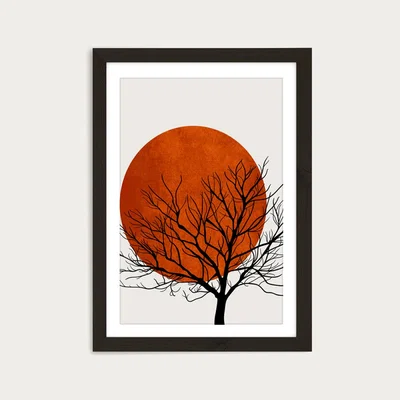 Bombinate.com Warm Winter Art Print Black Frame