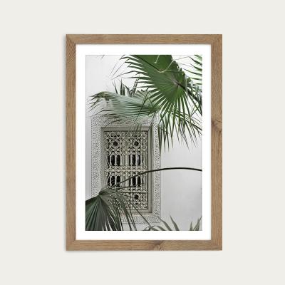 Bombinate.com Orient Garden Dreams Art Print Oak Frame