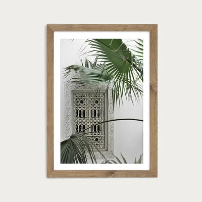 Bombinate.com Orient Garden Dreams Art Print Oak Frame
