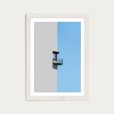 Bombinate.com Half in Half Art Print White Frame