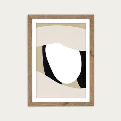 Bombinate.com Shading Art Print Oak Frame