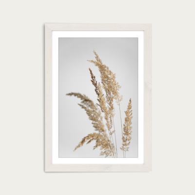 Bombinate.com Golden Pampas Grass Art Print White Frame