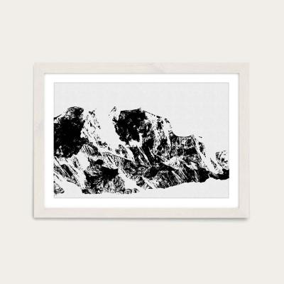 Bombinate.com Mountains II Art Print White Frame