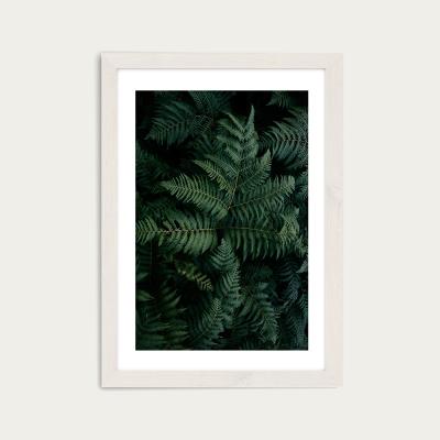 Bombinate.com Lush Forest Greens Art Print White Frame