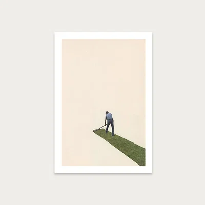 Bombinate.com Gardener Art Print Unframed