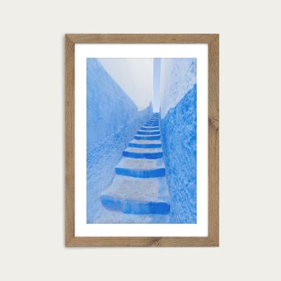 Bombinate.com Stairway Art Print Oak Frame