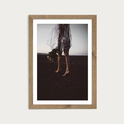 Bombinate.com Desert Roses Art Print Oak Frame