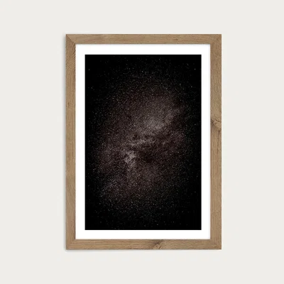 Bombinate.com Stars No. 1136 Art Print Oak Frame