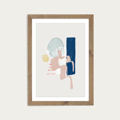 Bombinate.com Wish Art Print Oak Frame