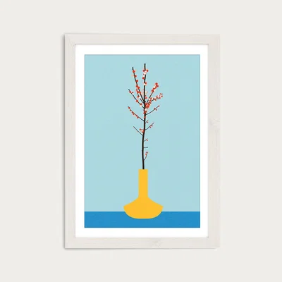 Bombinate.com Ilex Barn Art Print White Frame