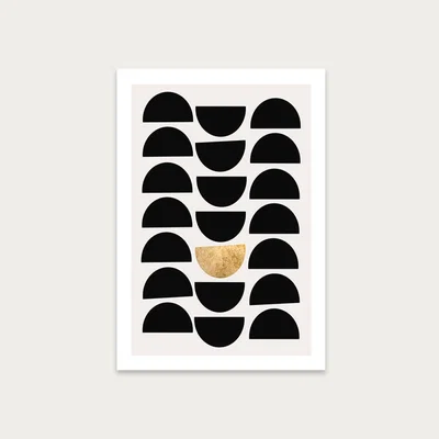 Bombinate.com Golden Circle Art Print Unframed
