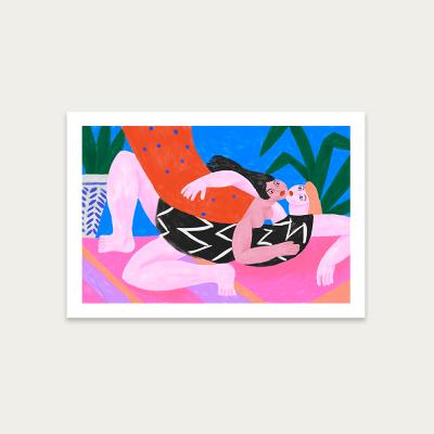 Bombinate.com Women and Women Art Print Unframed