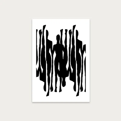 Bombinate.com Silhouttes VIII Art Print Unframed
