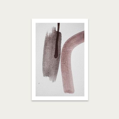 Bombinate.com Aquarelle Meets Pencil – Nude and Earth Art Print Unframed