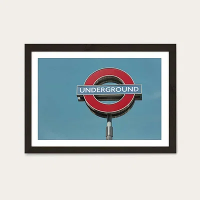 Bombinate.com Underground Art Print Black Frame
