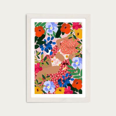Bombinate.com Sleeping Under The Sun Art Print White Frame