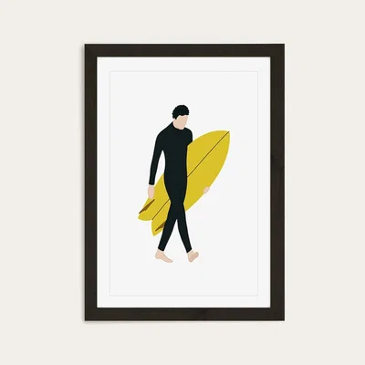 Bombinate.com Dawn Art Print Black Frame