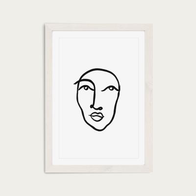 Bombinate.com Faces VI Art Print White Frame