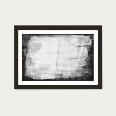 Bombinate.com Minimal Abstract Black and White 10 Art Print Black Frame