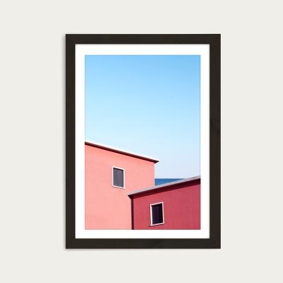 Bombinate.com Neighbors 1 Art Print Black Frame