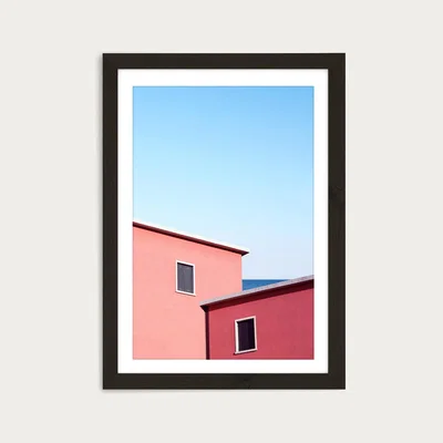 Bombinate.com Neighbors 1 Art Print Black Frame