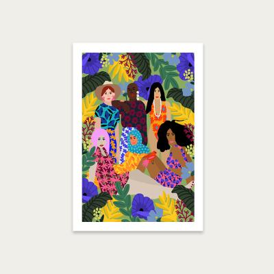 Bombinate.com We Support Each Other Art Print Unframed