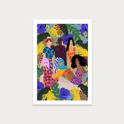 Bombinate.com We Support Each Other Art Print Unframed