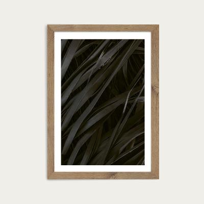 Bombinate.com Black Palms Art Print Oak Frame