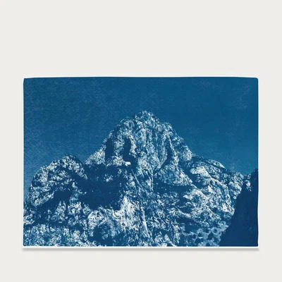 Bombinate.com Yosemite Blue Mountain Handmade Cyanotype Art Print