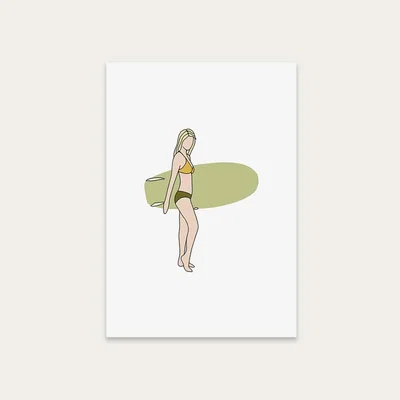 Bombinate.com Sara Art Print Unframed