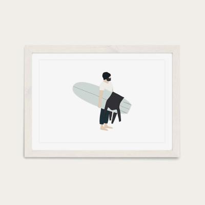 Bombinate.com Arrived Art Print White Frame