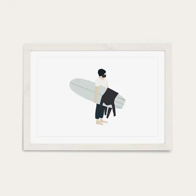 Bombinate.com Arrived Art Print White Frame