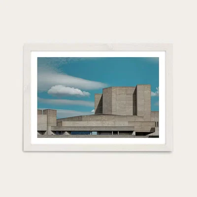 Bombinate.com National Theatre 01 Art Print White Frame