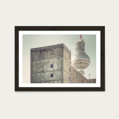 Bombinate.com Platte 01 Art Print Black Frame