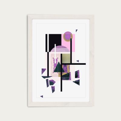Bombinate.com Psychedelic Gold Art Print White Frame