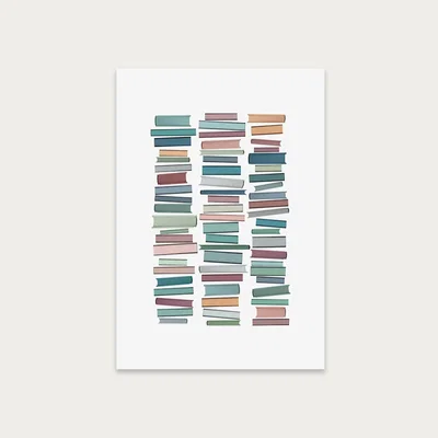 Bombinate.com Books Pastel Art Print Unframed