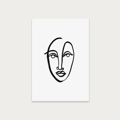 Bombinate.com Faces VIII Art Print Unframed