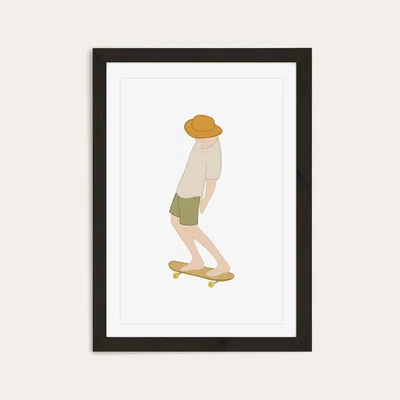 Bombinate.com Jazz Art Print Black Frame