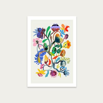 Bombinate.com Flowers Growing Everywhere Art Print Unframed