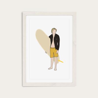 Bombinate.com Lookback Art Print White Frame