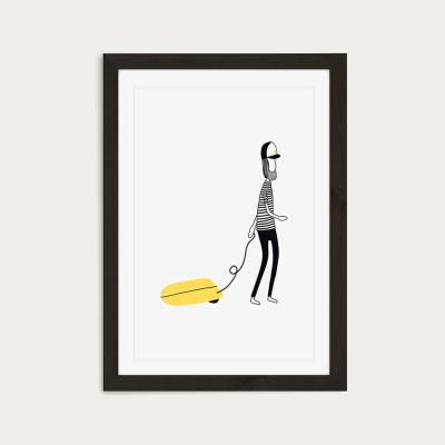 Bombinate.com Simmons Art Print Black Frame