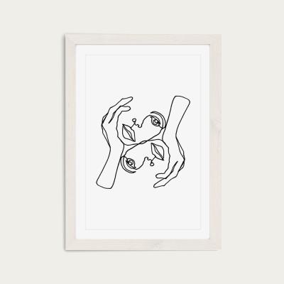 Bombinate.com Julie Art Print White Frame