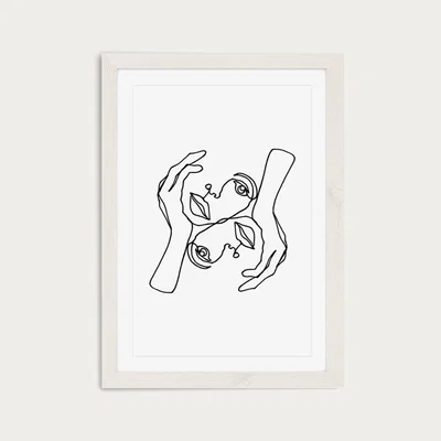 Bombinate.com Julie Art Print White Frame