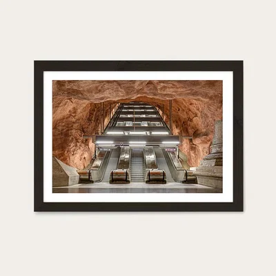 Bombinate.com Radhuset Art Print Black Frame